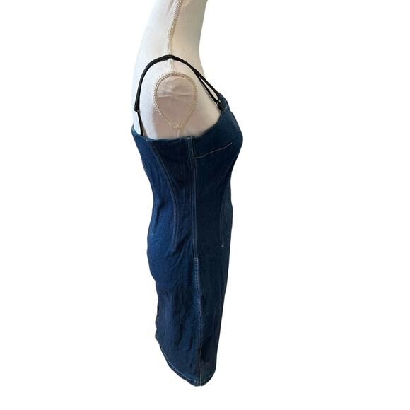 Vintage Y2K Moda International Boned Denim Corset Dress - Picture 3 of 7